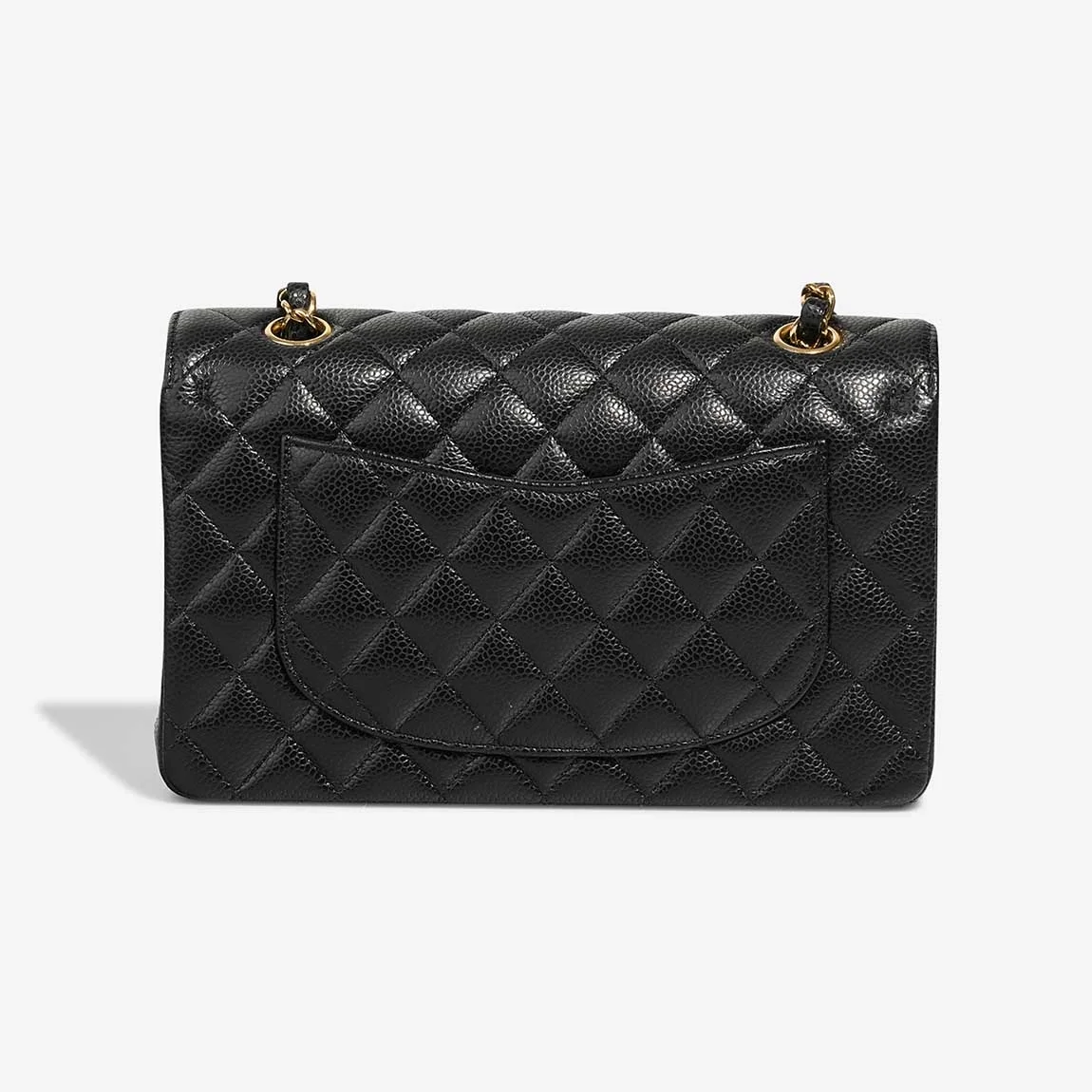 샤넬 클래식 스몰 캐비어 블랙 골드