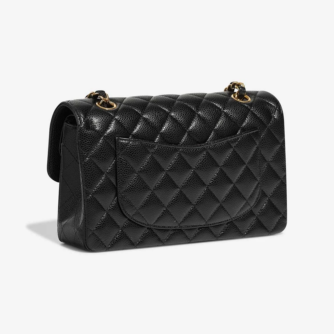 샤넬 클래식 스몰 캐비어 블랙 골드