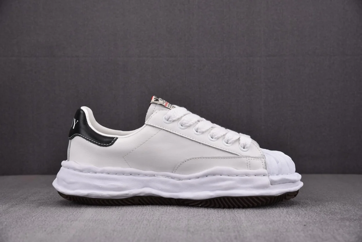 미하라 야스히로 블레이키 OG 솔 레더 화이트