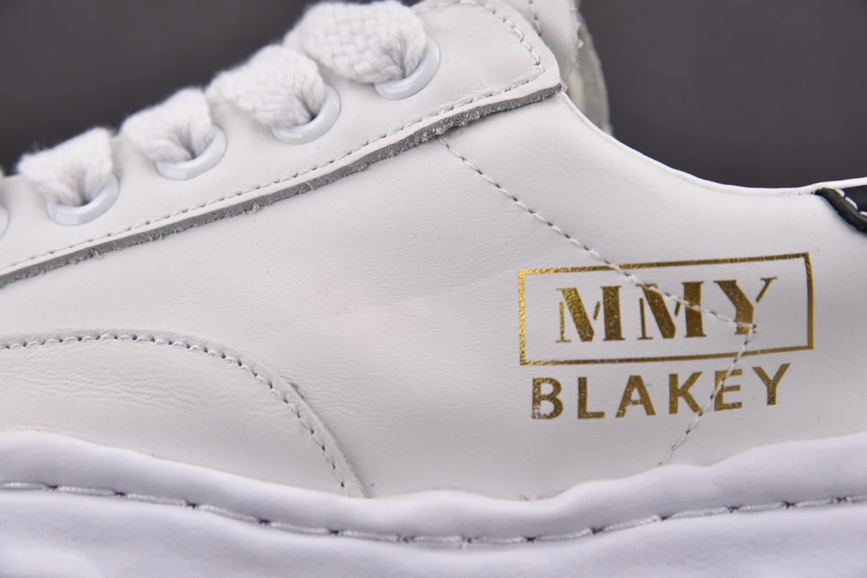 미하라 야스히로 블레이키 OG 솔 레더 화이트