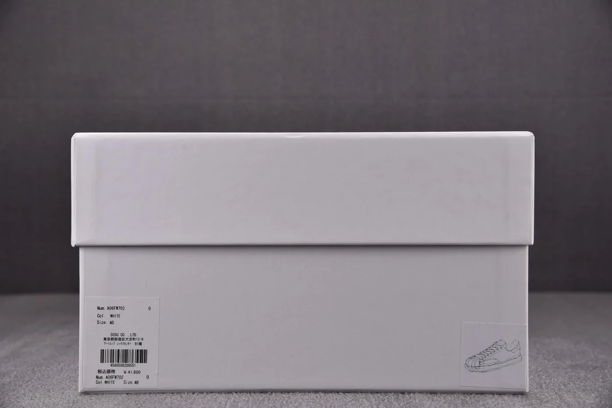 미하라 야스히로 블레이키 OG 솔 레더 화이트