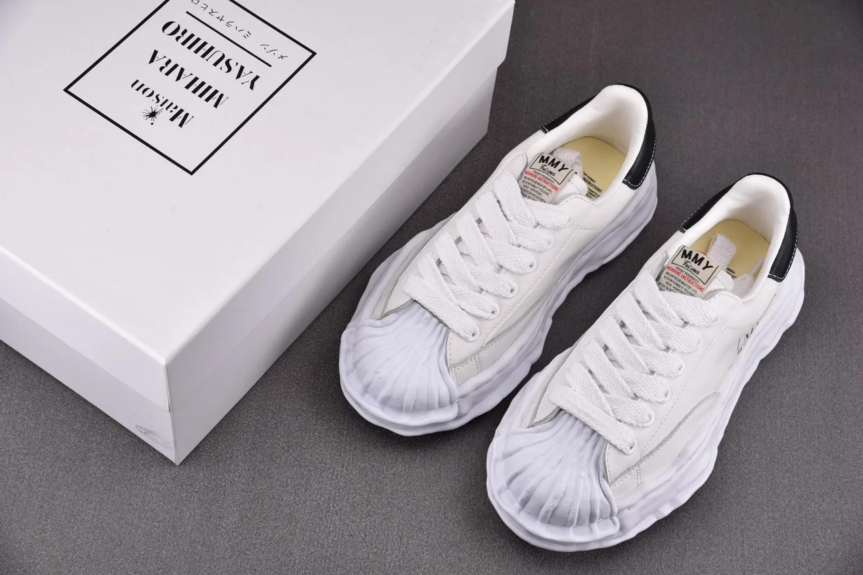 미하라 야스히로 블레이키 OG 솔 레더 화이트