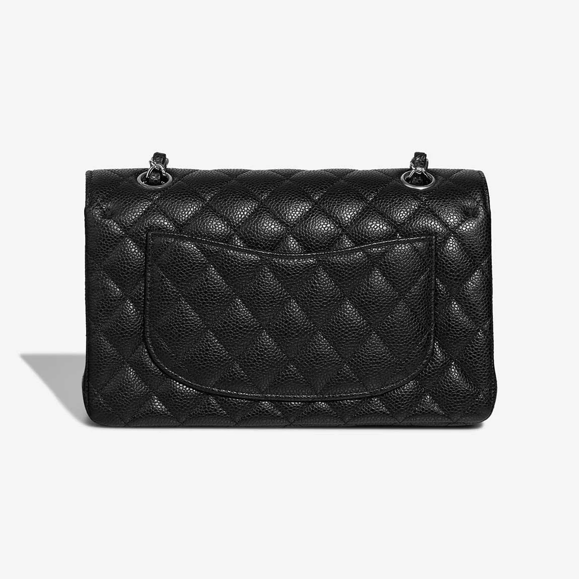 샤넬 클래식 스몰 캐비어 블랙 실버