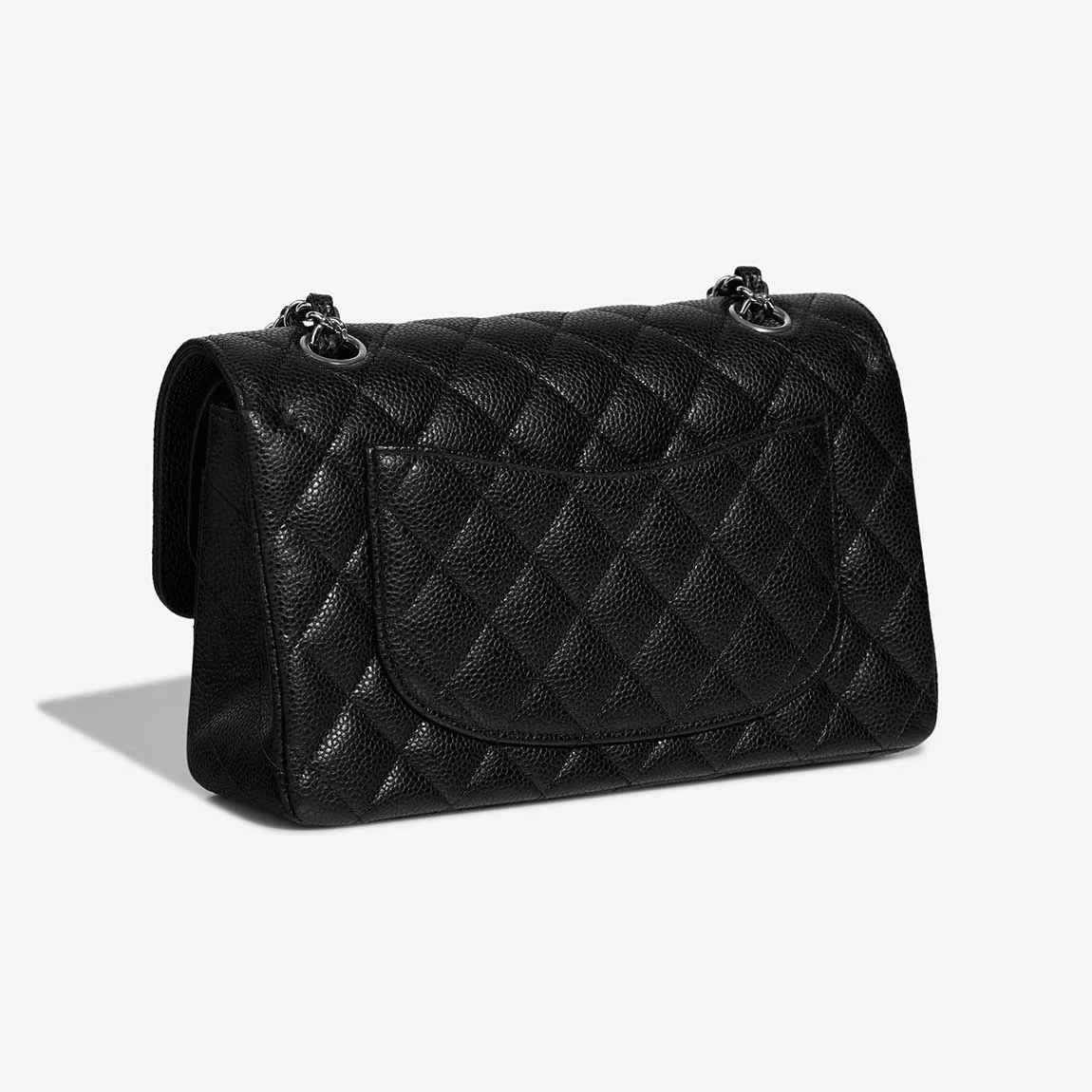 샤넬 클래식 스몰 캐비어 블랙 실버