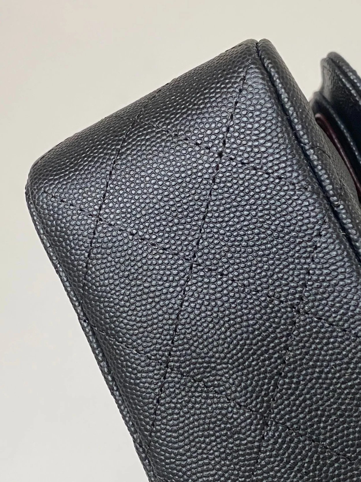 샤넬 클래식 스몰 캐비어 블랙 실버