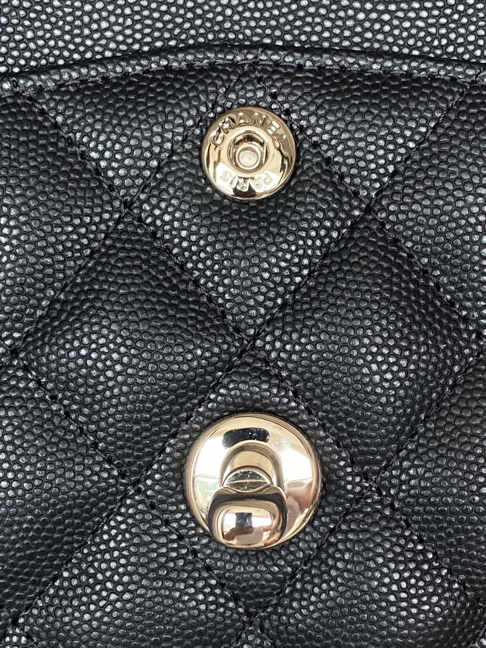 샤넬 클래식 스몰 캐비어 블랙 실버