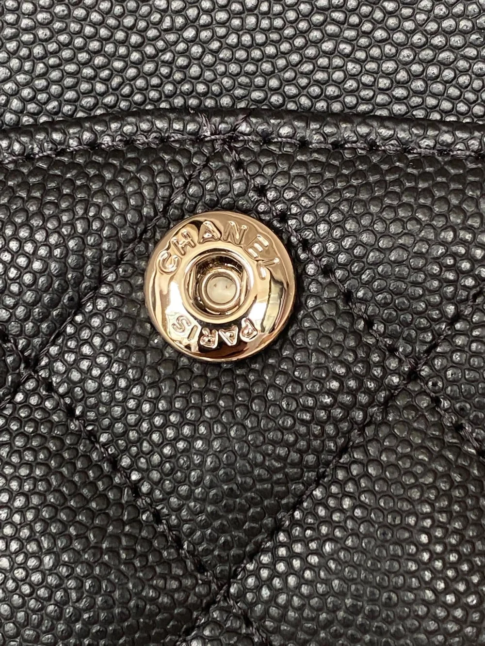 샤넬 클래식 스몰 캐비어 블랙 실버