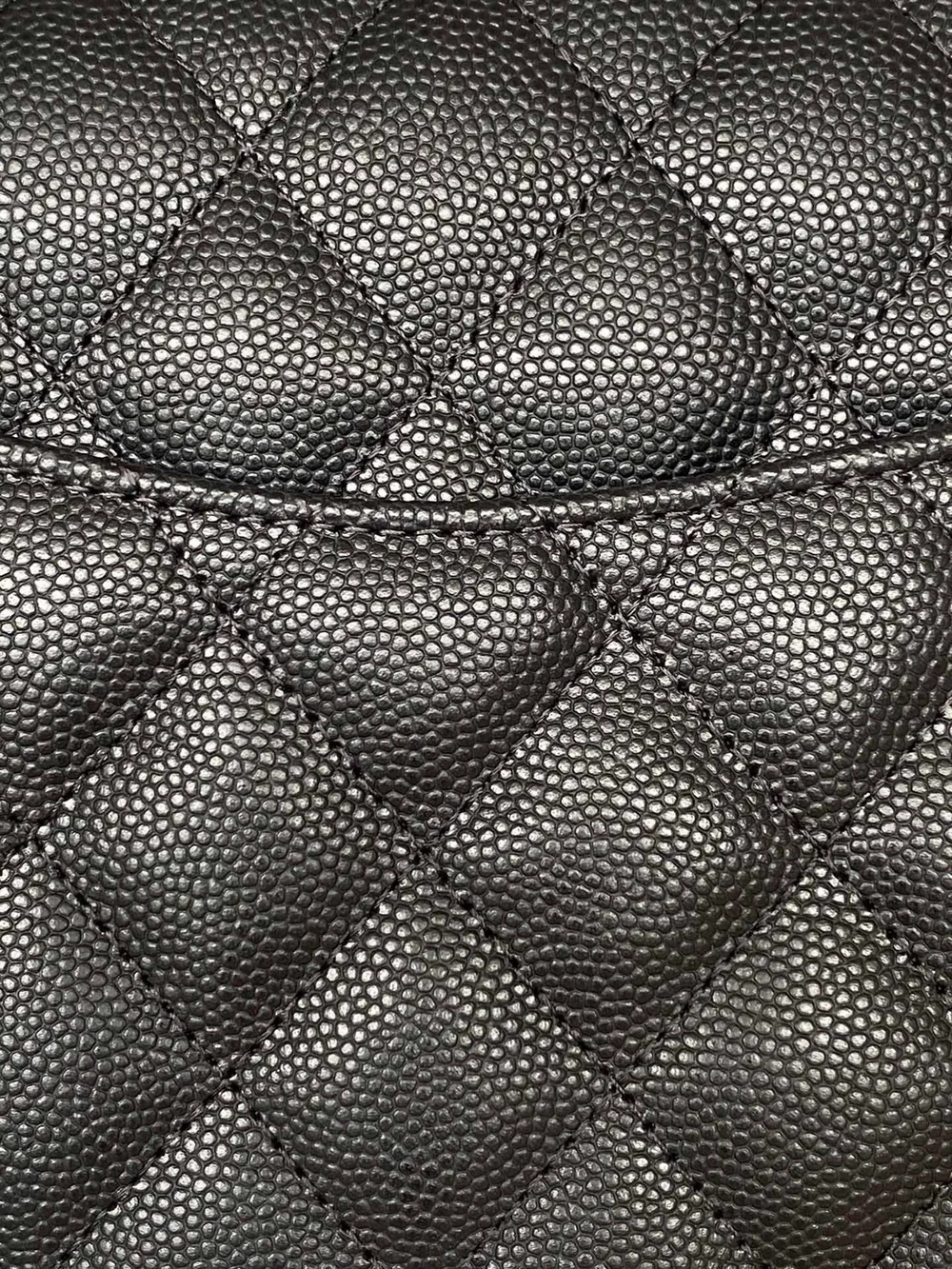 샤넬 클래식 스몰 캐비어 블랙 실버