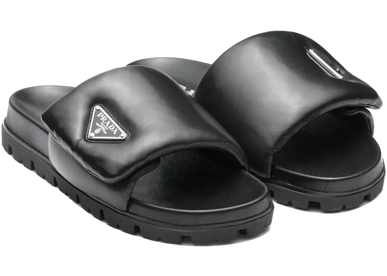 프라다 소프트 패딩 20mm 슬라이드 샌들