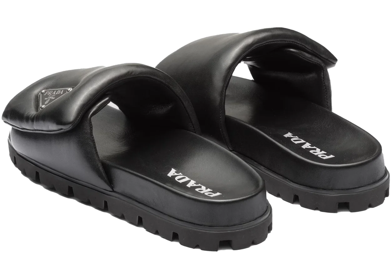 프라다 소프트 패딩 20mm 슬라이드 샌들