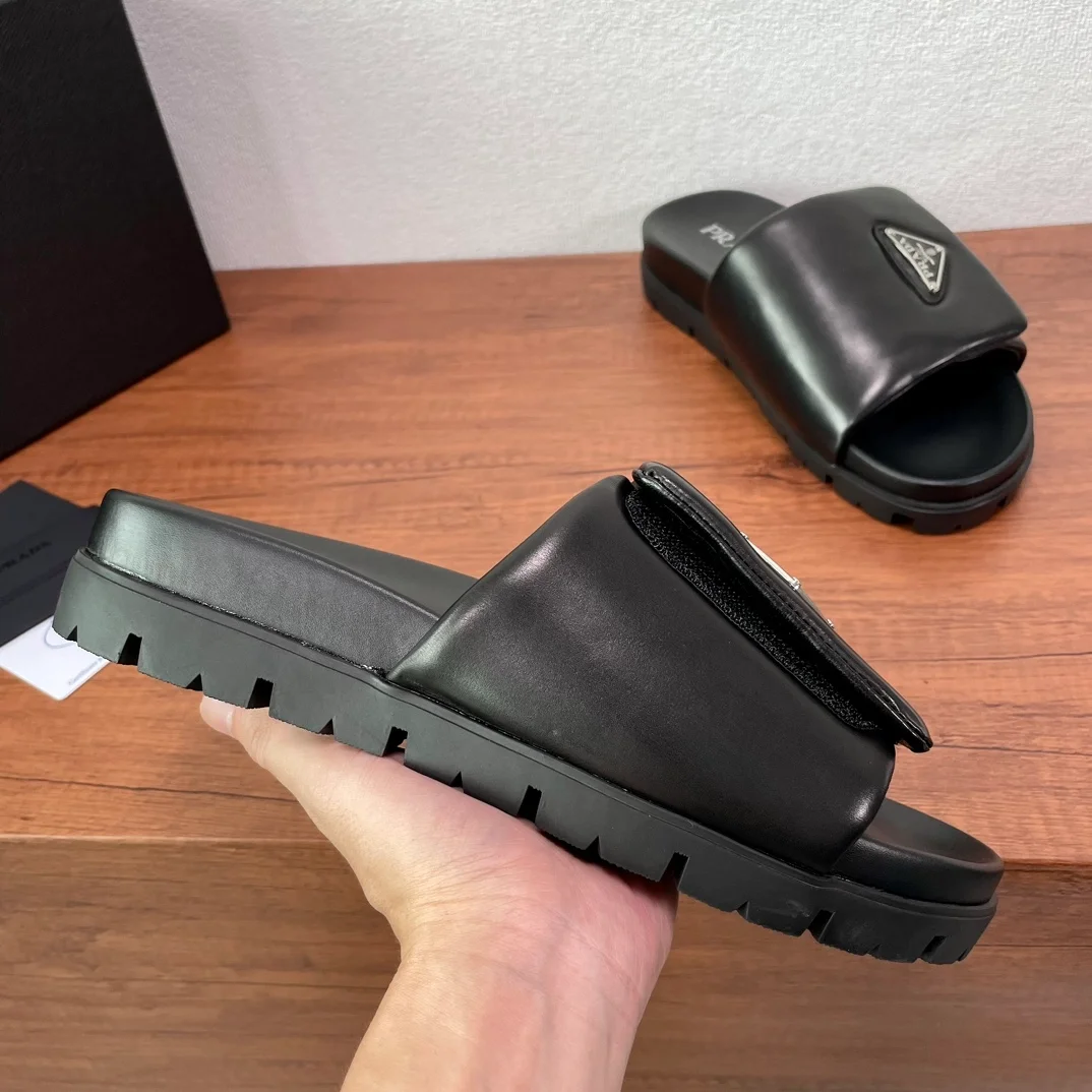 프라다 소프트 패딩 20mm 슬라이드 샌들