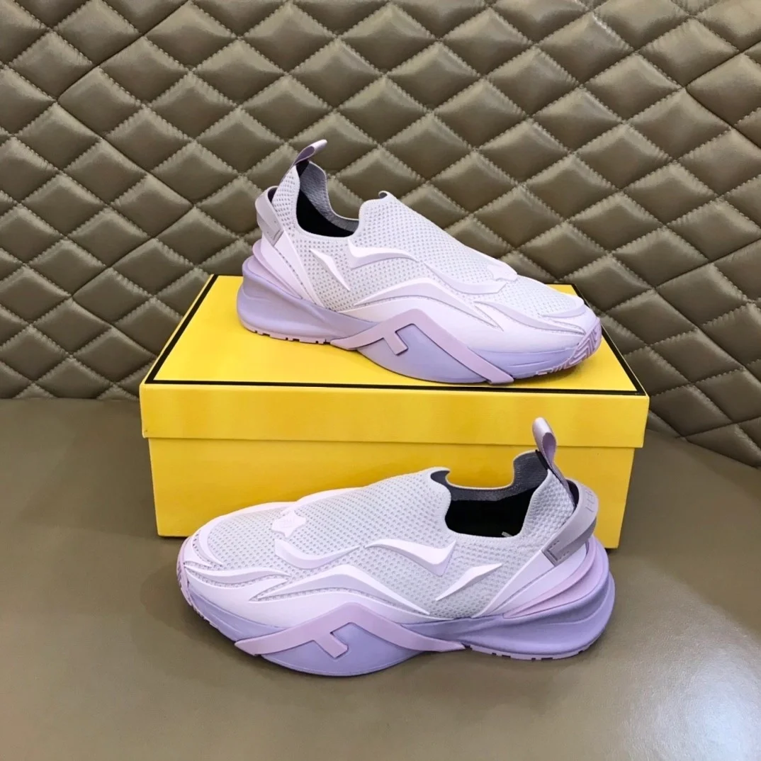 펜디 플로우 퍼플 메쉬 러닝 스니커즈