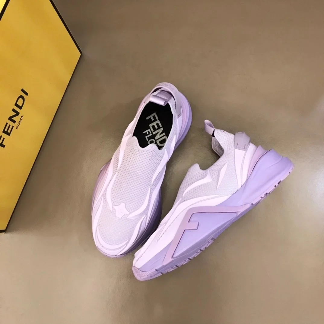펜디 플로우 퍼플 메쉬 러닝 스니커즈