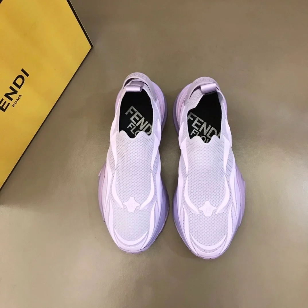 펜디 플로우 퍼플 메쉬 러닝 스니커즈