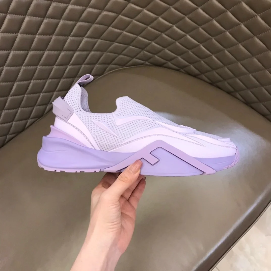 펜디 플로우 퍼플 메쉬 러닝 스니커즈