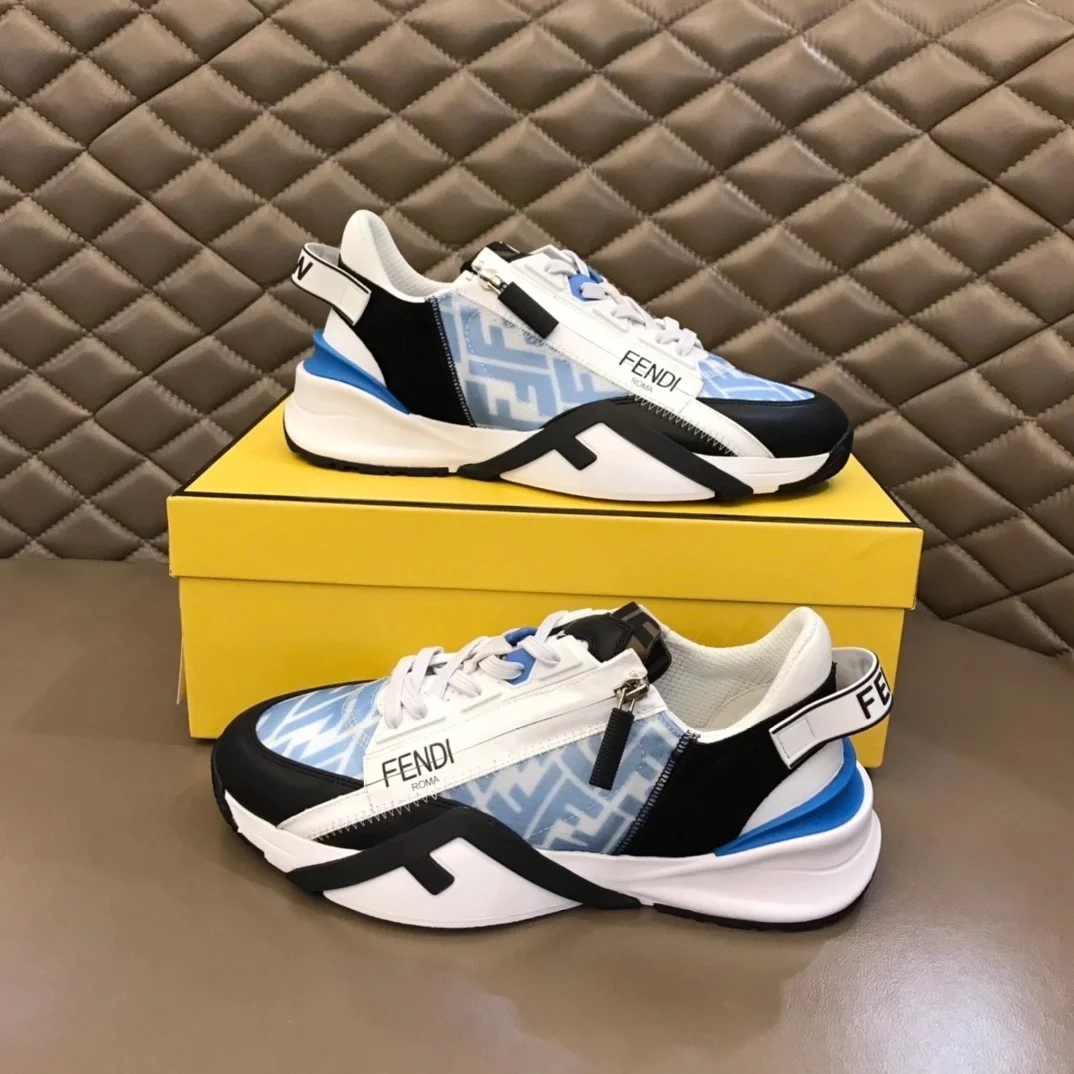 펜디 플로우 라이트 블루 로우탑 스니커즈