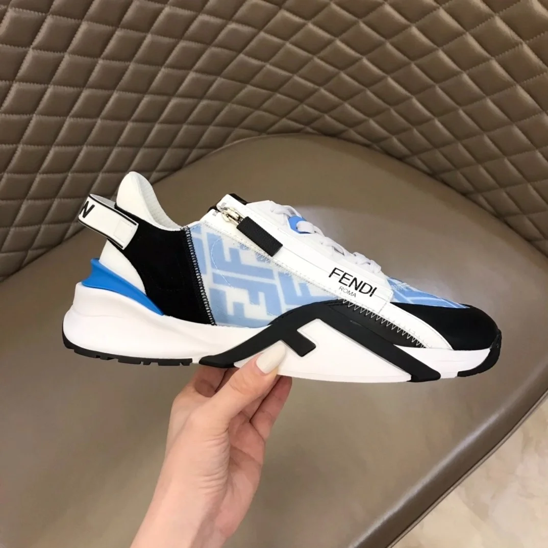 펜디 플로우 라이트 블루 로우탑 스니커즈