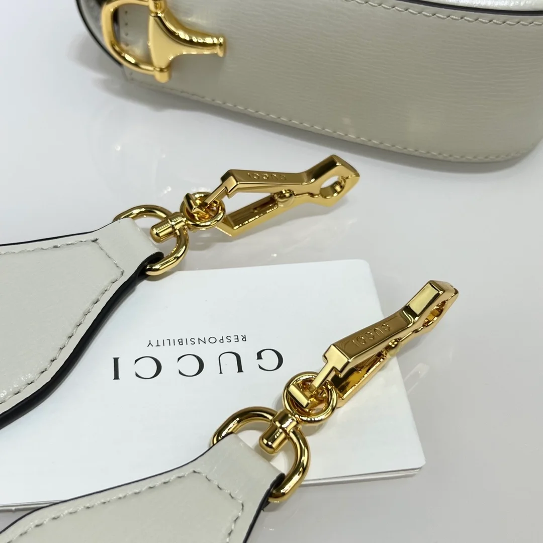 구찌 홀스빗 1955 미니 크로스 백 화이트