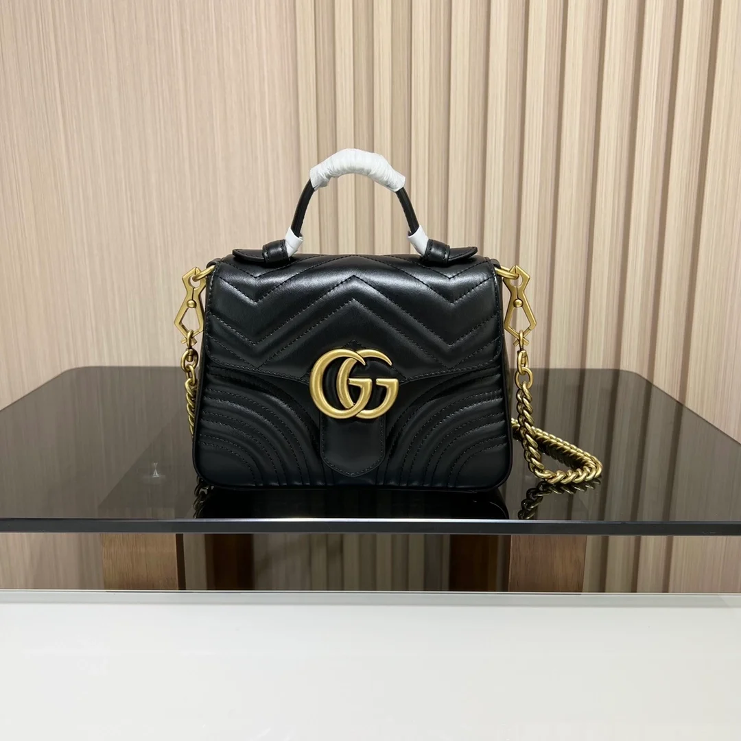 구찌 GG 마몽 미니 탑 핸들백