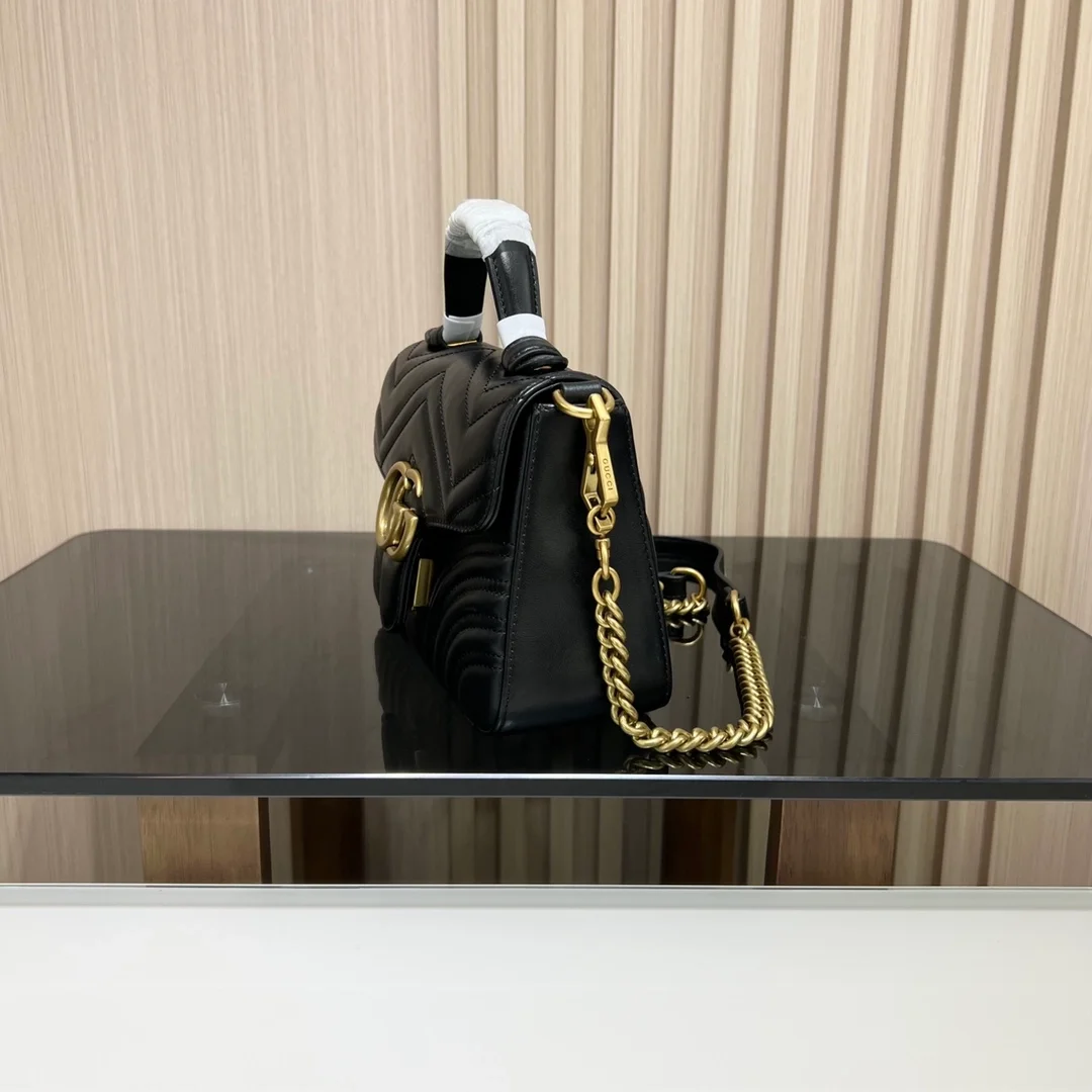 구찌 GG 마몽 미니 탑 핸들백