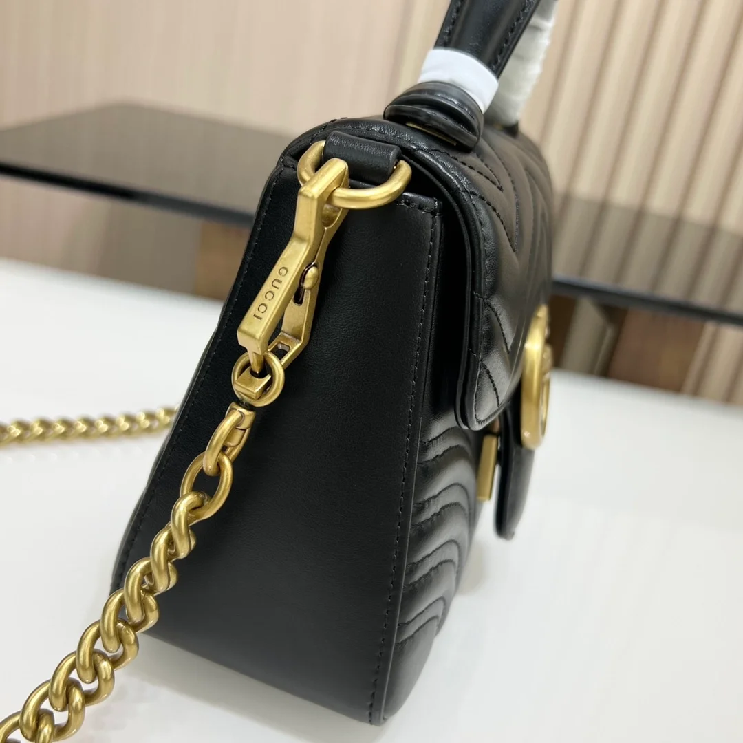 구찌 GG 마몽 미니 탑 핸들백