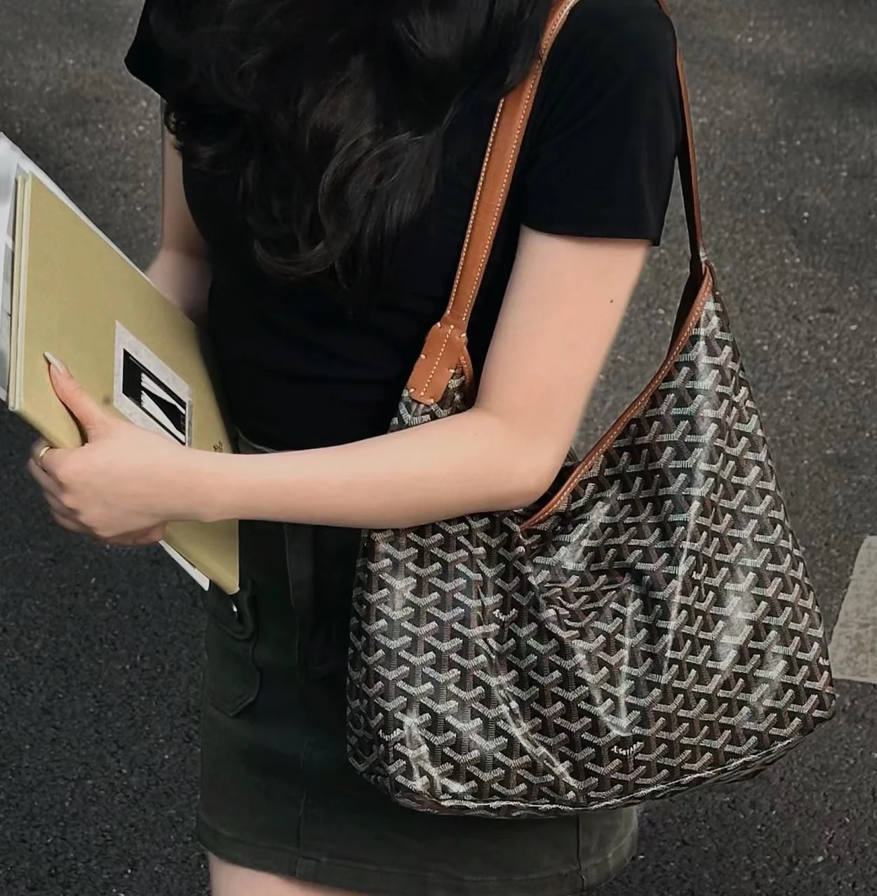 고야드 보헴 호보 백 탄