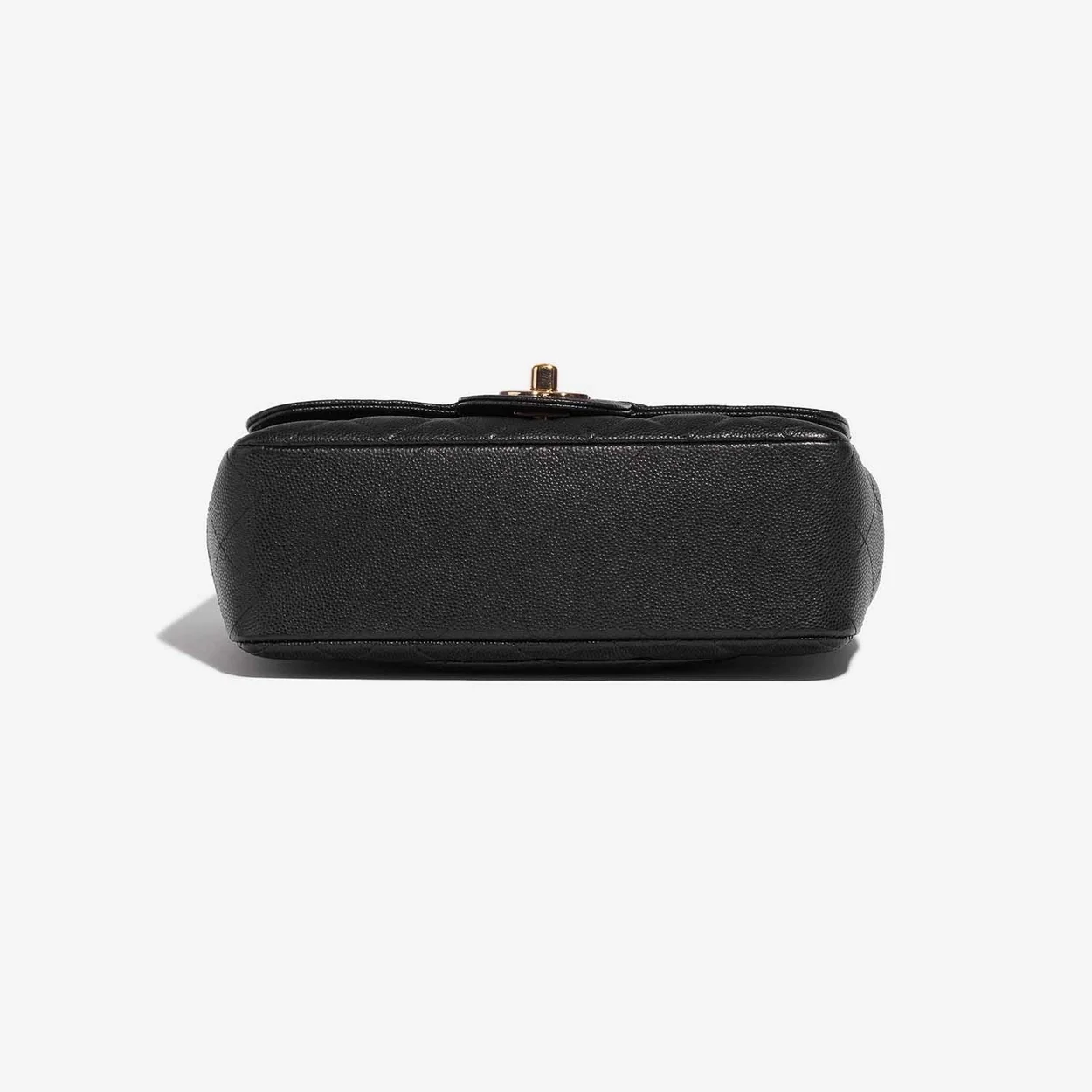 샤넬 클래식 미니 캐비어 블랙 골드