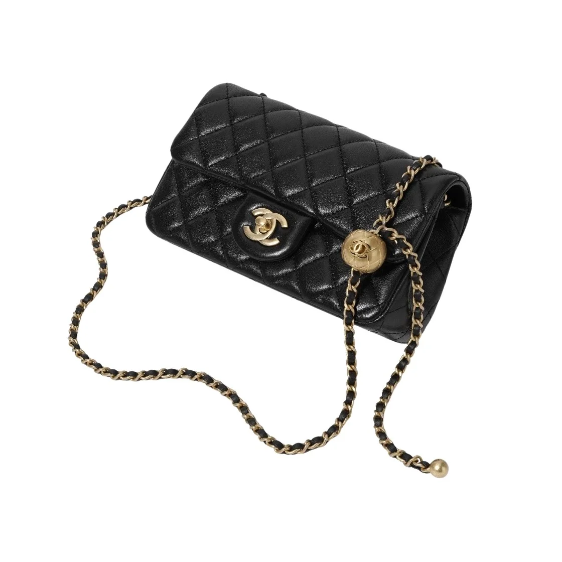 샤넬 클래식 골드 뉴미니 골든볼 AS1787