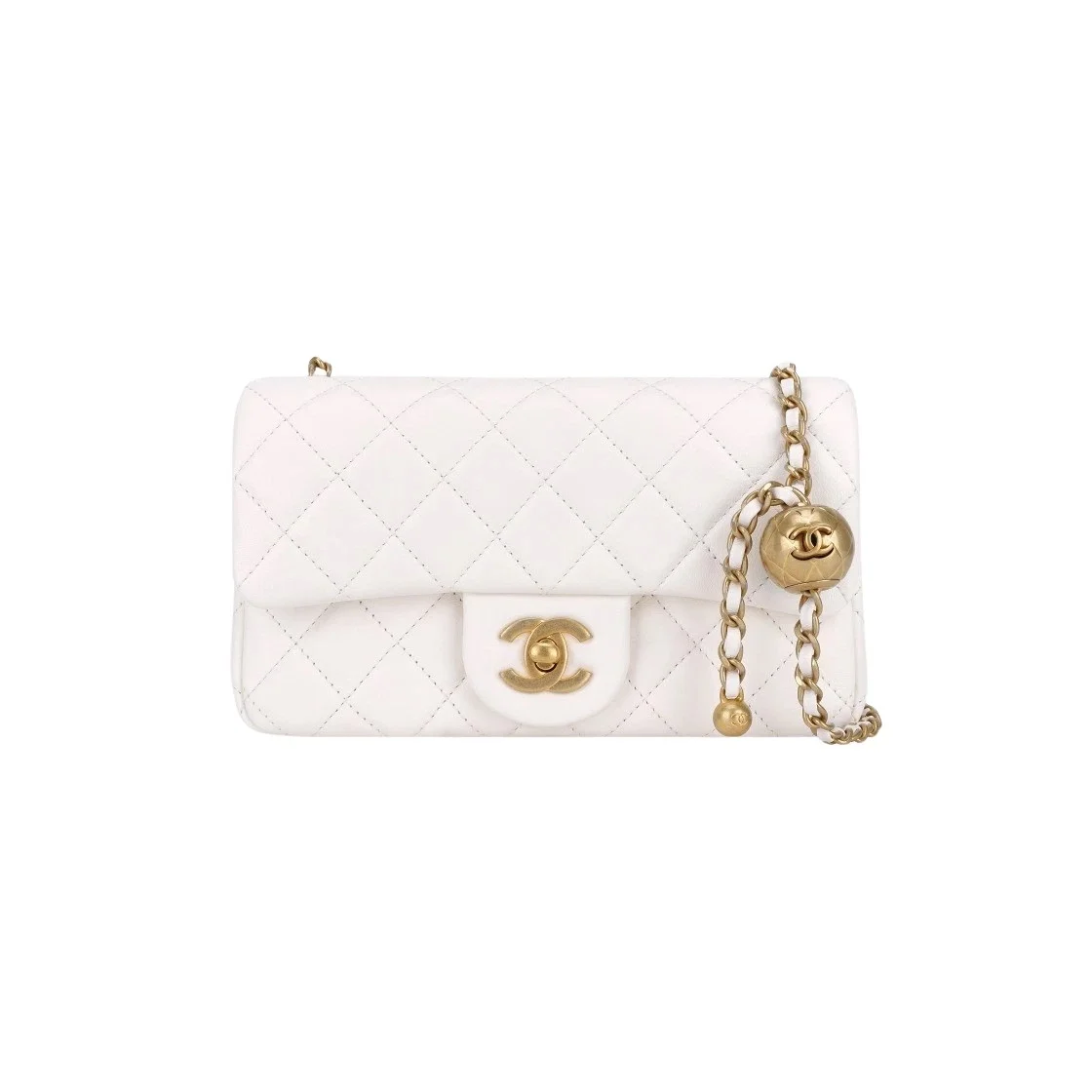 샤넬 클래식 골드 뉴미니 골든볼 AS1787