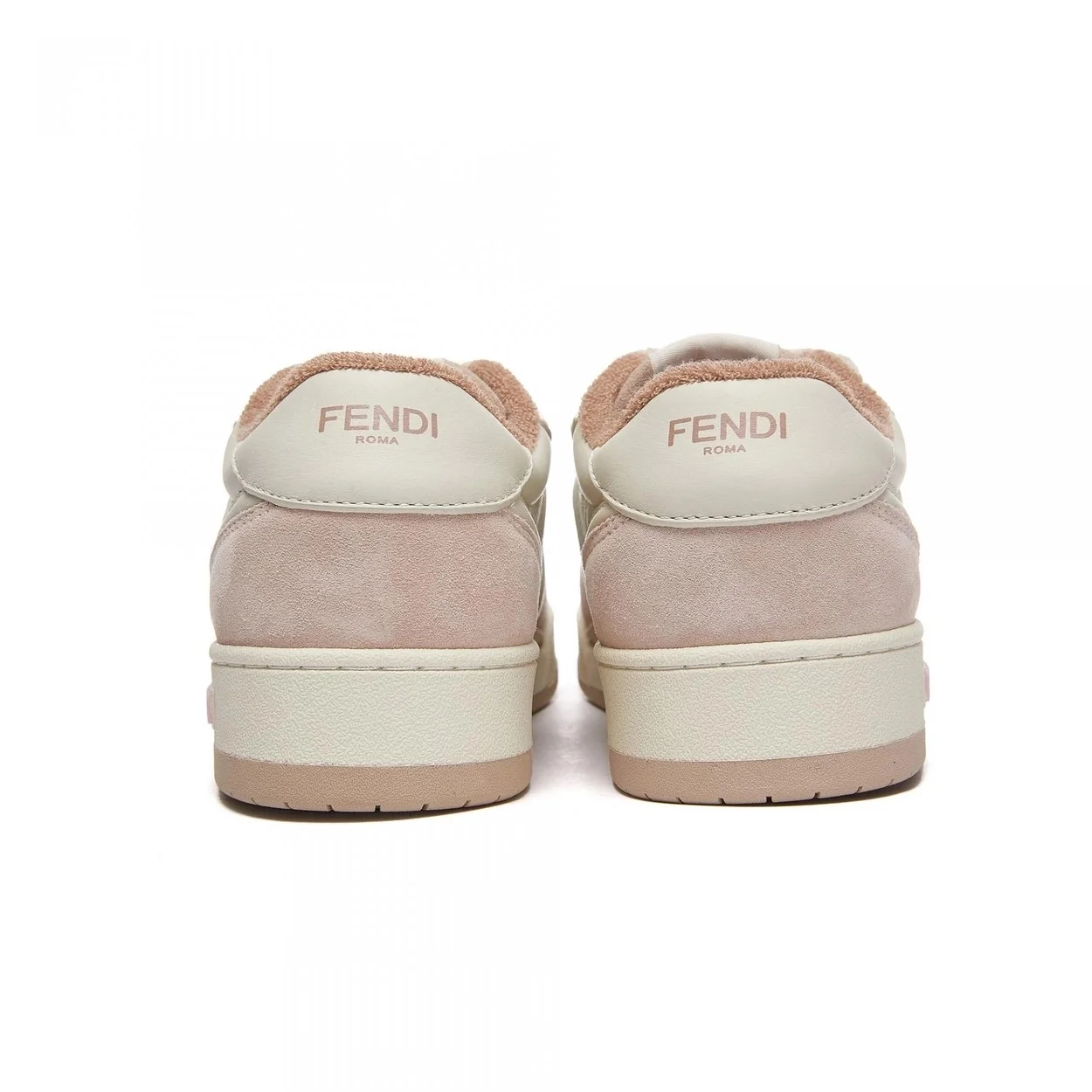 펜디 매치 핑크 스웨이드 로우탑 스니커즈