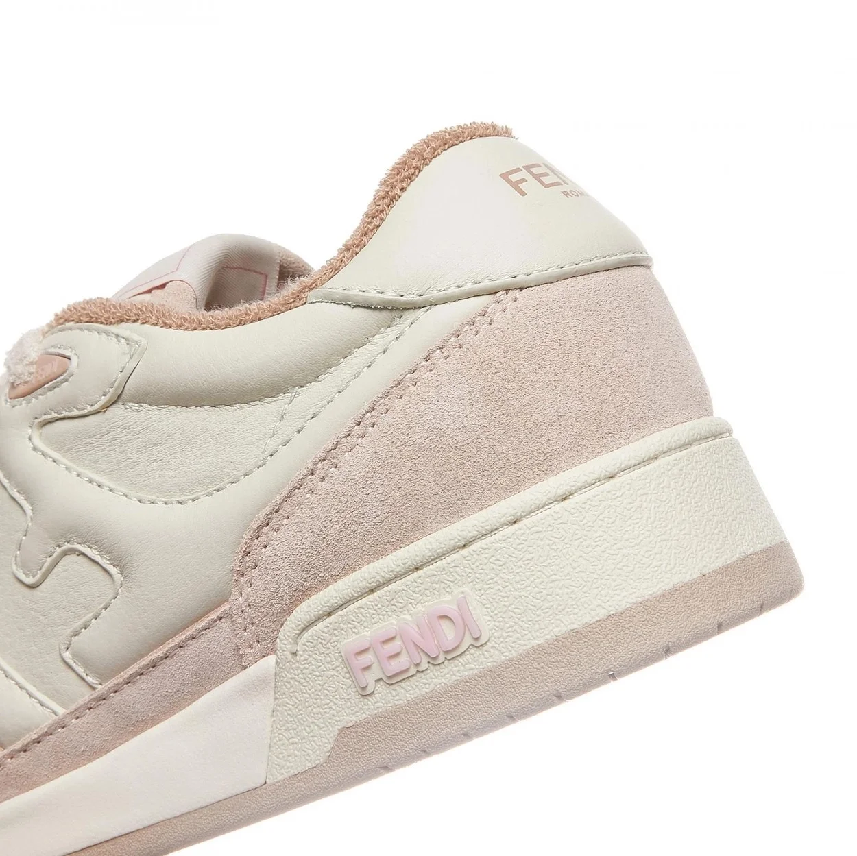 펜디 매치 핑크 스웨이드 로우탑 스니커즈