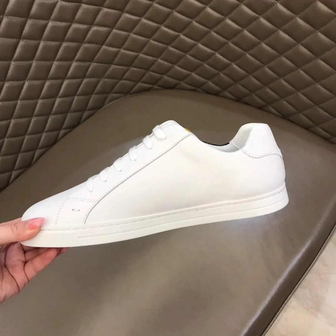 펜디 FF 로고 프린트 옐로우 로우탑 스니커즈