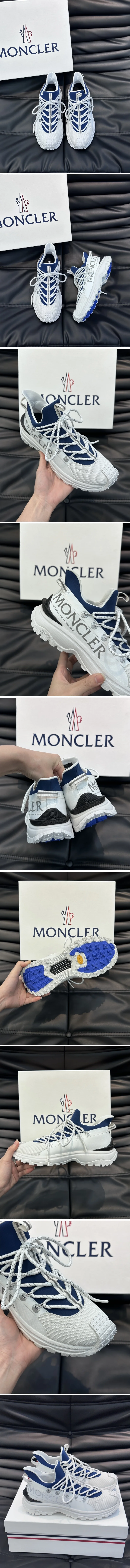 몽클레어 트레일그립 라이트 화이트 네이비