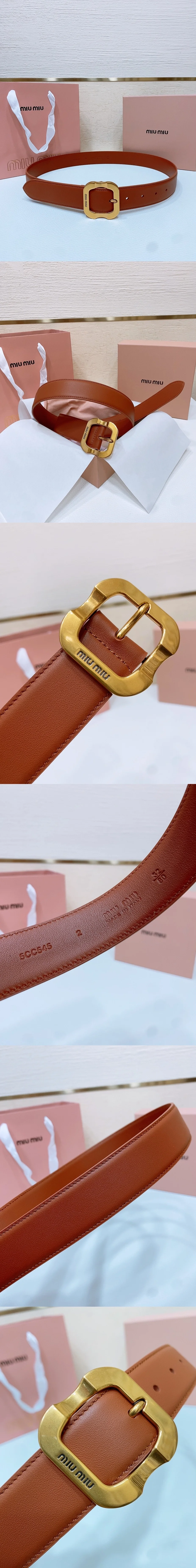 미우미우 런웨이 벨트 5599183