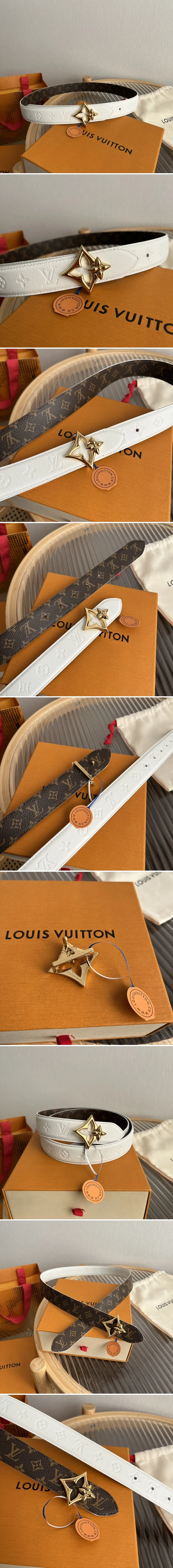 루이비통 로고 모노그램 양면 벨트