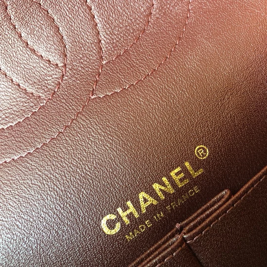 샤넬 2.55 빈티지 미디움 플랩백 블랙 빈티지 골드