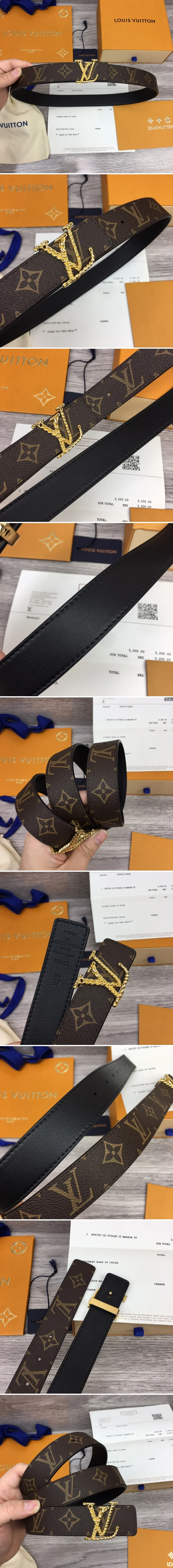 루이비통 LV 버클 모노그램 벨트