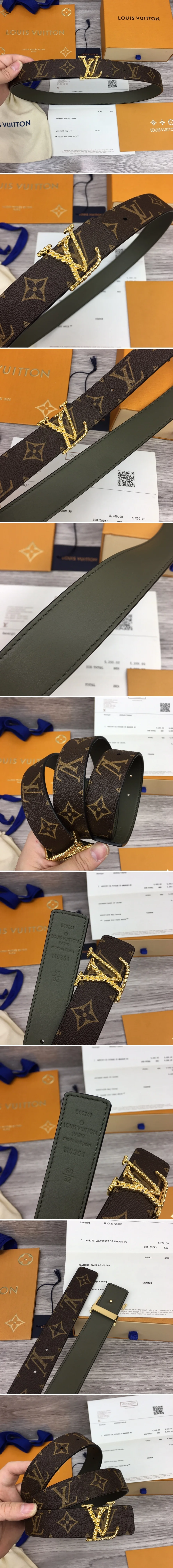 루이비통 LV 버클 모노그램 벨트