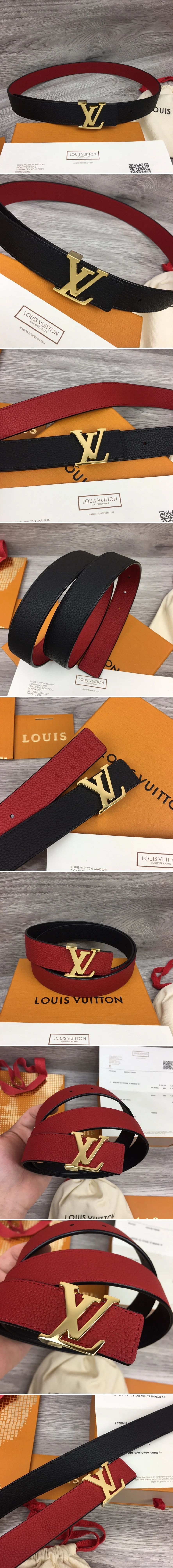 루이비통 LV 버클 양면 벨트