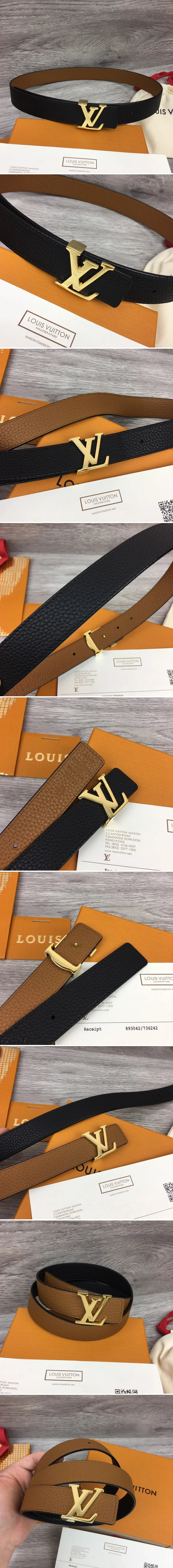 루이비통 LV 버클 양면 벨트