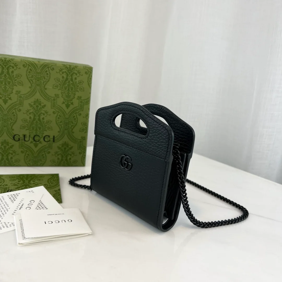 구찌 GG 마몬트 탑핸들 카드케이스