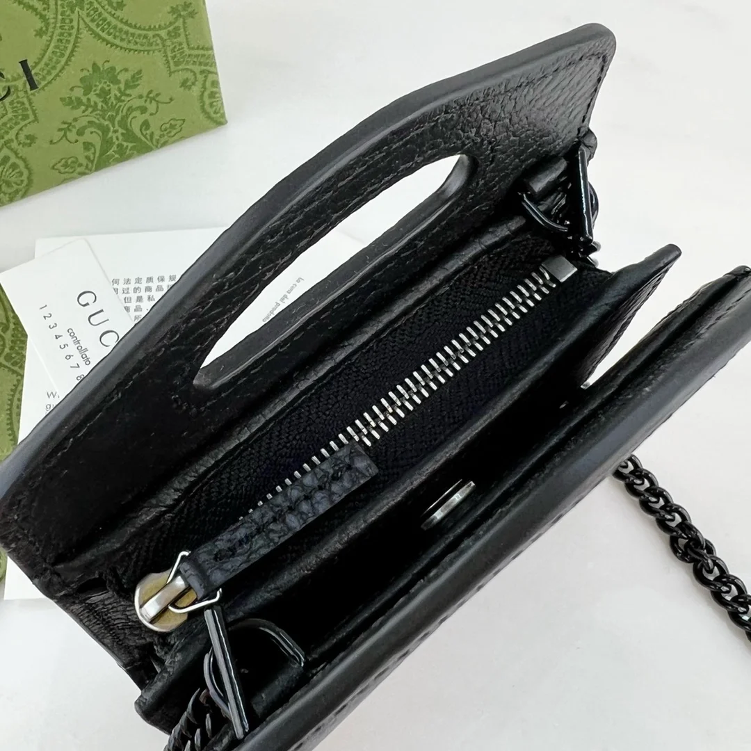 구찌 GG 마몬트 탑핸들 카드케이스