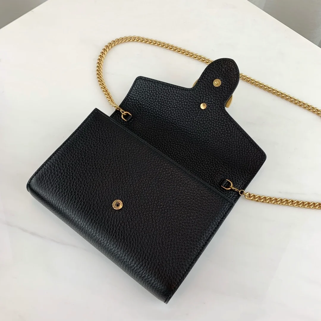 구찌 마몬트 체인 레더 숄더 지갑