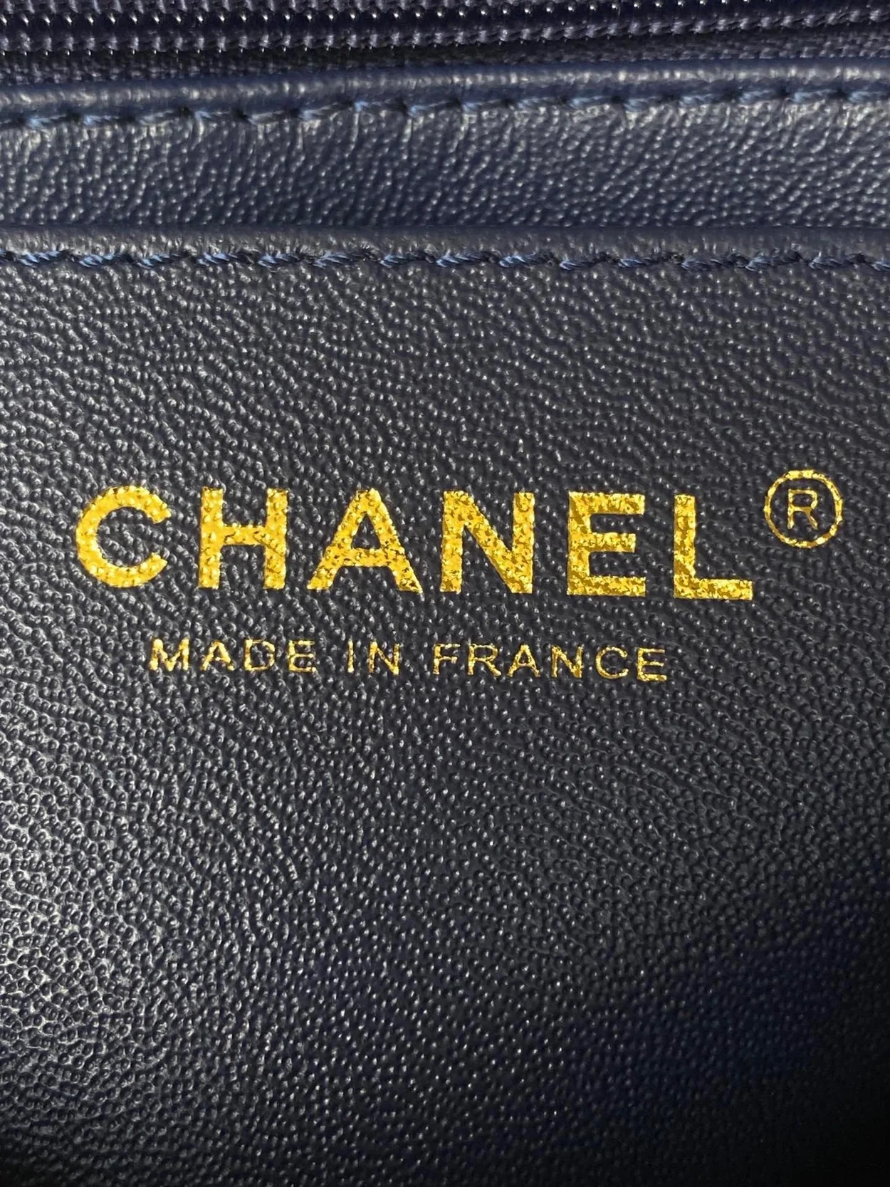 샤넬 2.55 빈티지 미니 플랩백 딥블루 골드