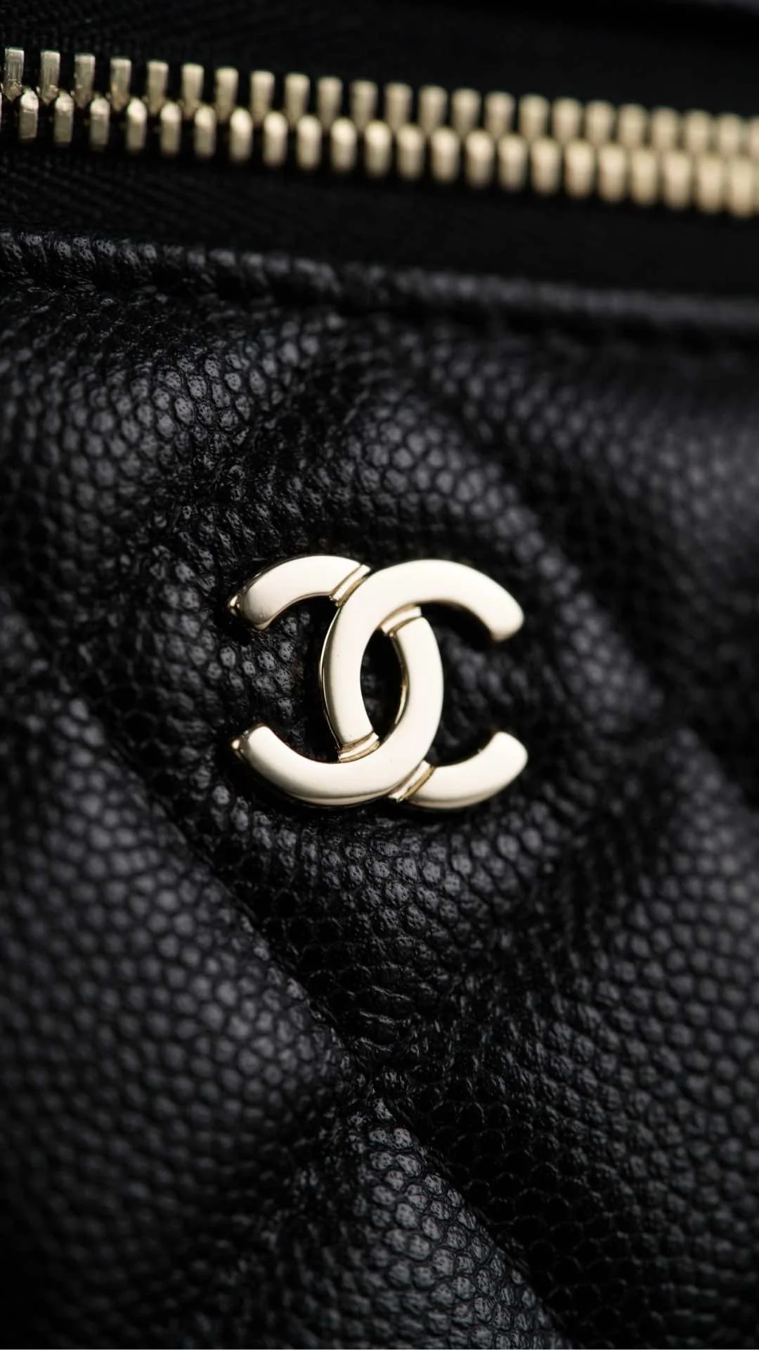 샤넬 탑핸들 캐비어 블랙 샴페인 골드 베니티백