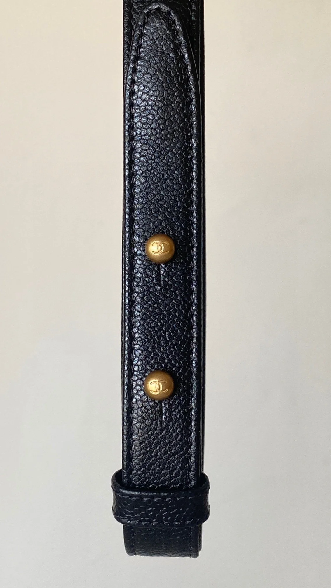 샤넬 보이백 미니 캐비어 블랙 빈티지 골드