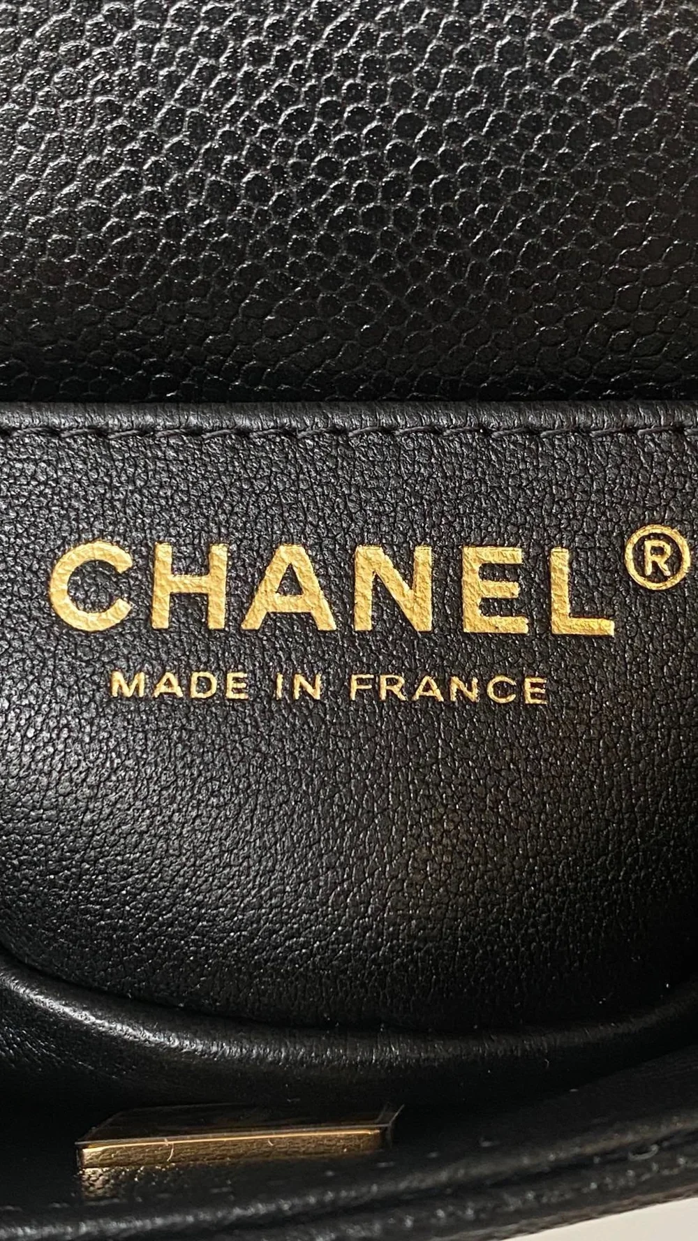 샤넬 보이백 미니 캐비어 블랙 빈티지 골드