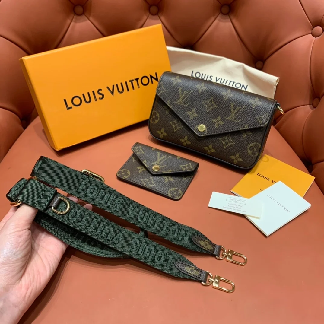 루이비통 모노그램 펠리시 스트랩 백 M80091