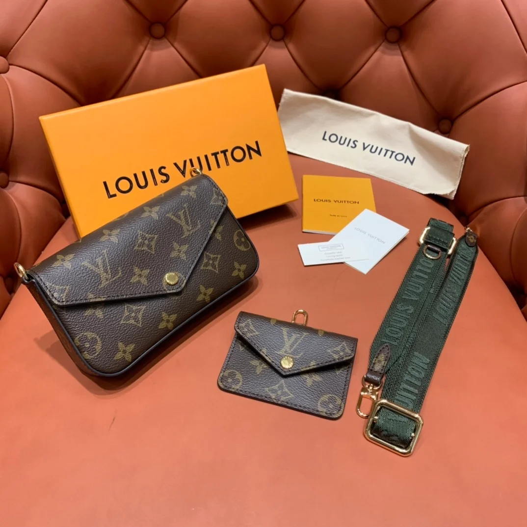 루이비통 모노그램 펠리시 스트랩 백 M80091