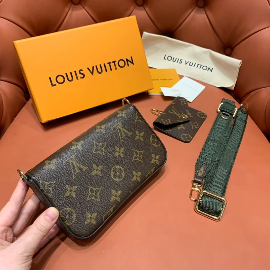 루이비통 모노그램 펠리시 스트랩 백 M80091